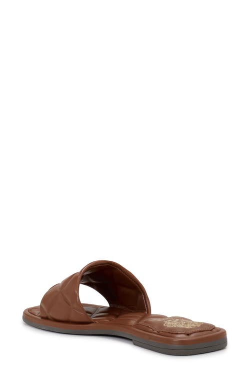 Shop Vince Camuto Brennda Quilted Slide Sandal In Whiskey