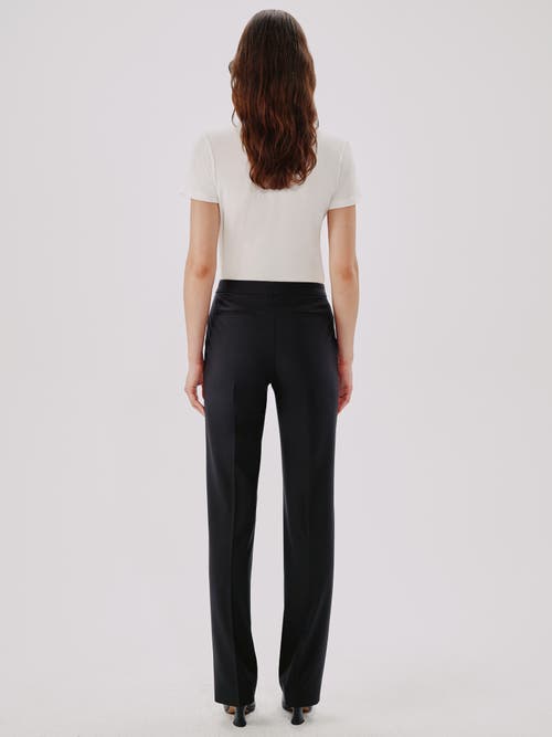 Another Tomorrow Classic Trouser In Black