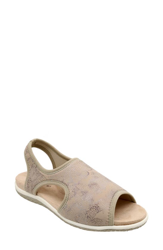 Shop David Tate Stretch Slingback Sandal In Bone
