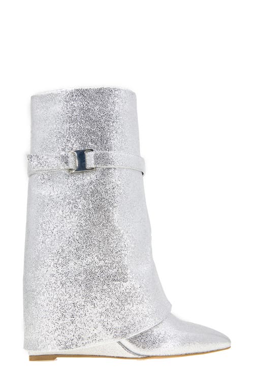 Shop Bcbg Rinzy Wedge Boot In Silver