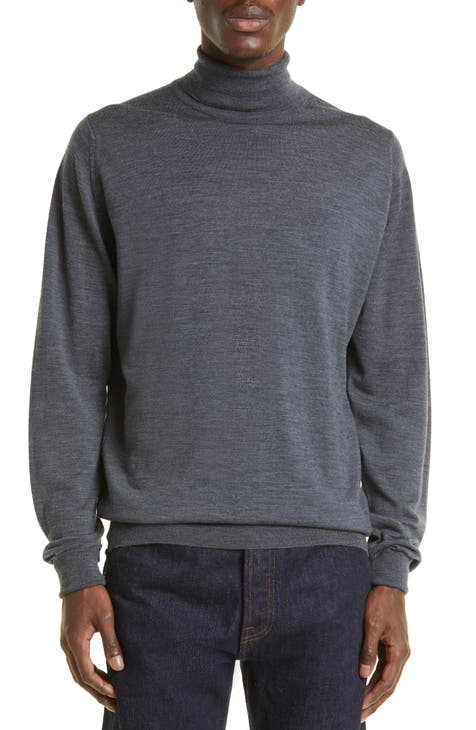 Grey Turtleneck for Men, Sweaters