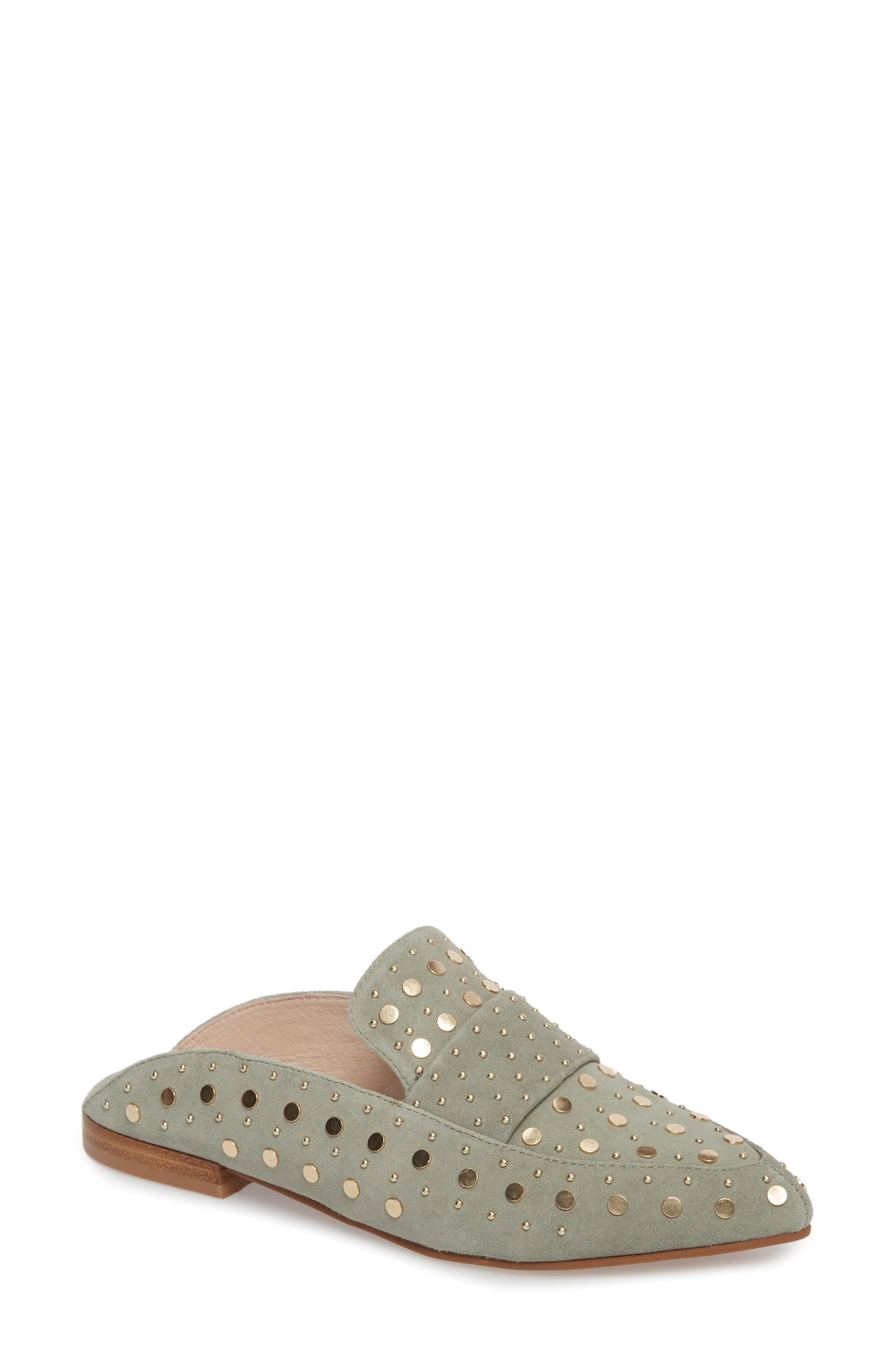 studded loafer mules