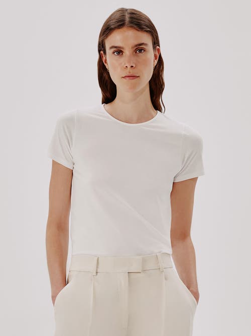 Shop Another Tomorrow Fitted Tee In White