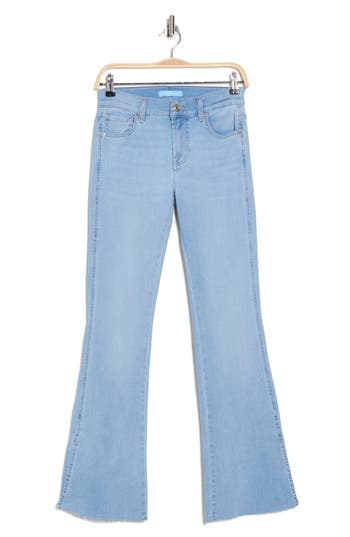 7 For All Mankind Cutoff Flare Leg Jeans In Mirage