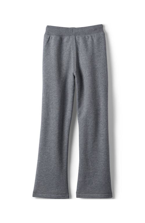 Shop Lands' End School Uniform Girls Sweatpants In Pewter Heather