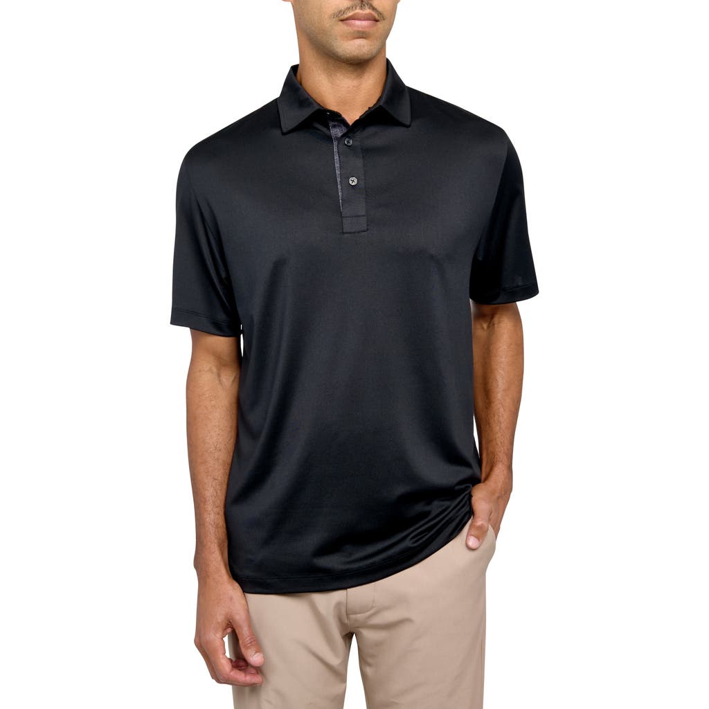 Construct Con.struct Solid Performance Golf Polo In Black