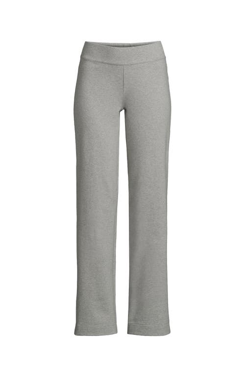 Shop Lands' End Plus Size Starfish Mid Rise Straight Leg Pants In Gray Heather