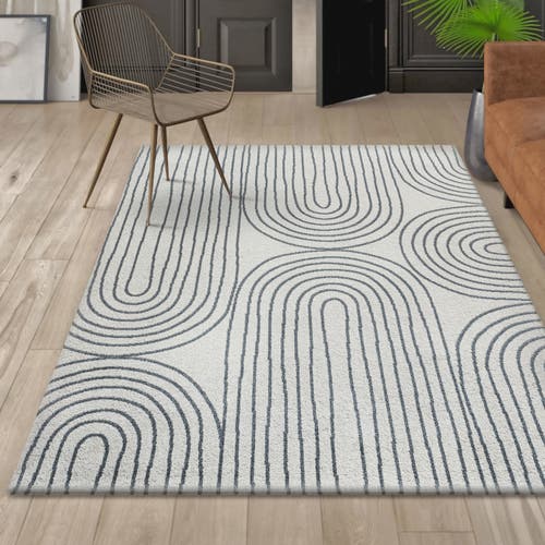 JONATHAN Y JONATHAN Y DOODLE CONTEMPORARY GLAM GEOMETRIC MACHINE-WASHABLE AREA RUG