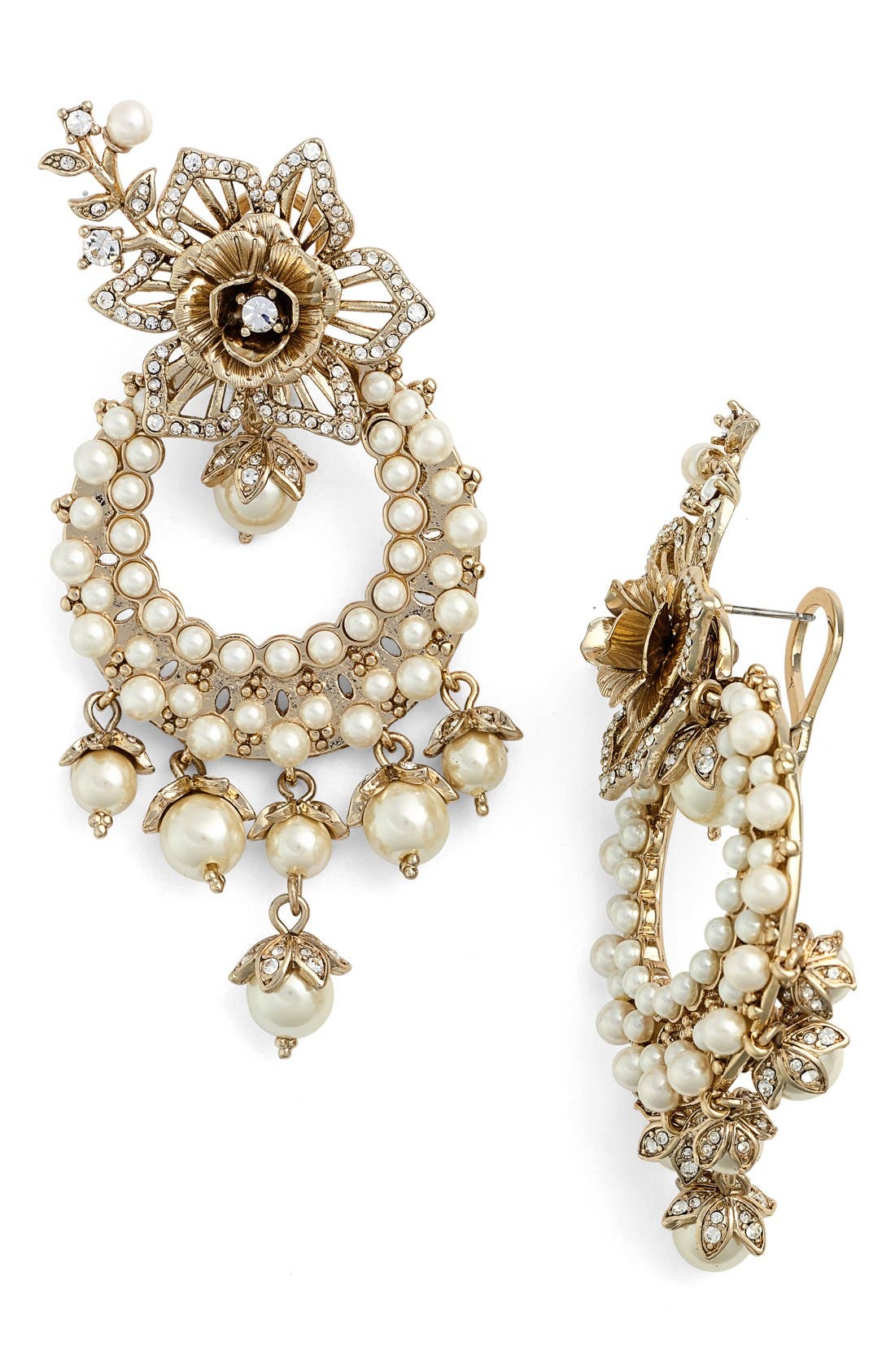 Marchesa Faux Pearl Chandelier Earrings Nordstrom