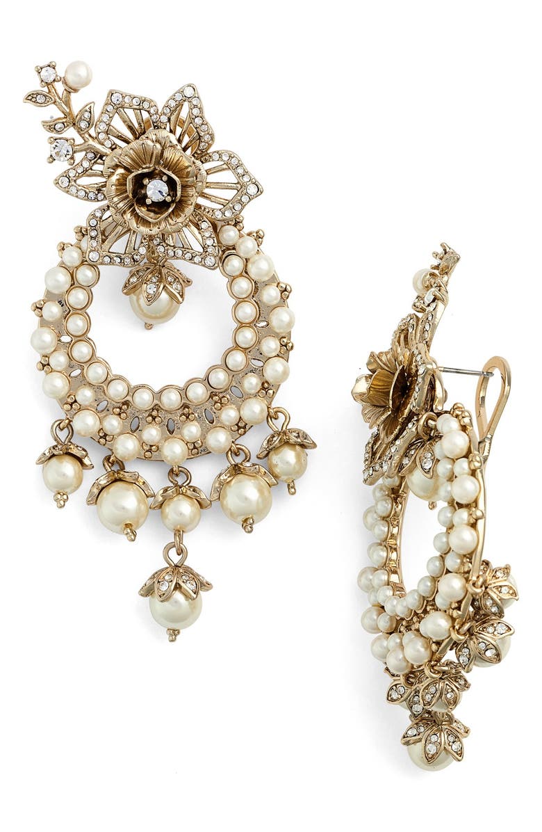 Marchesa Faux Pearl Chandelier Earrings | Nordstrom
