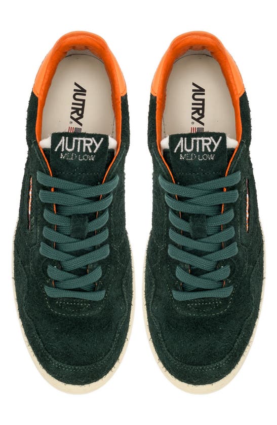 Shop Autry Flat Water Resistant Low Sneaker In Green