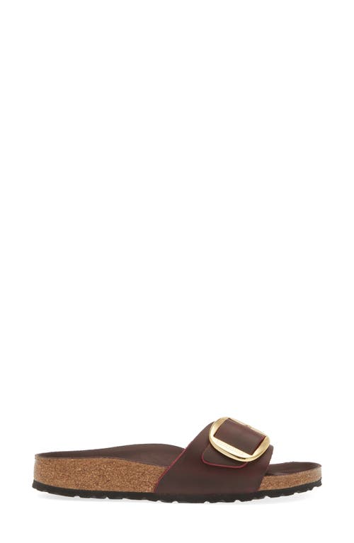 Shop Birkenstock Madrid Big Buckle Slide Sandal In Zinfandel