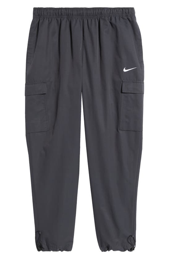 Shop Nike Sportswear Air Play Twill Cargo Pants In Dark Smoke Grey/ White