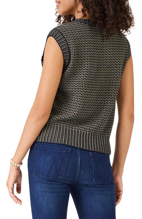 Shop Nic + Zoe Nic+zoe Mixed Vital Sweater Vest In Indigo Mix