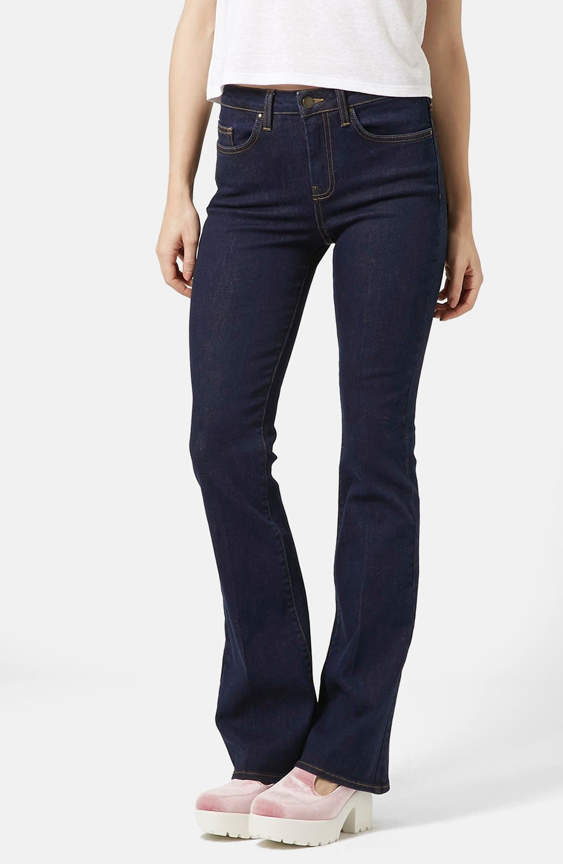 topshop moto flare jeans