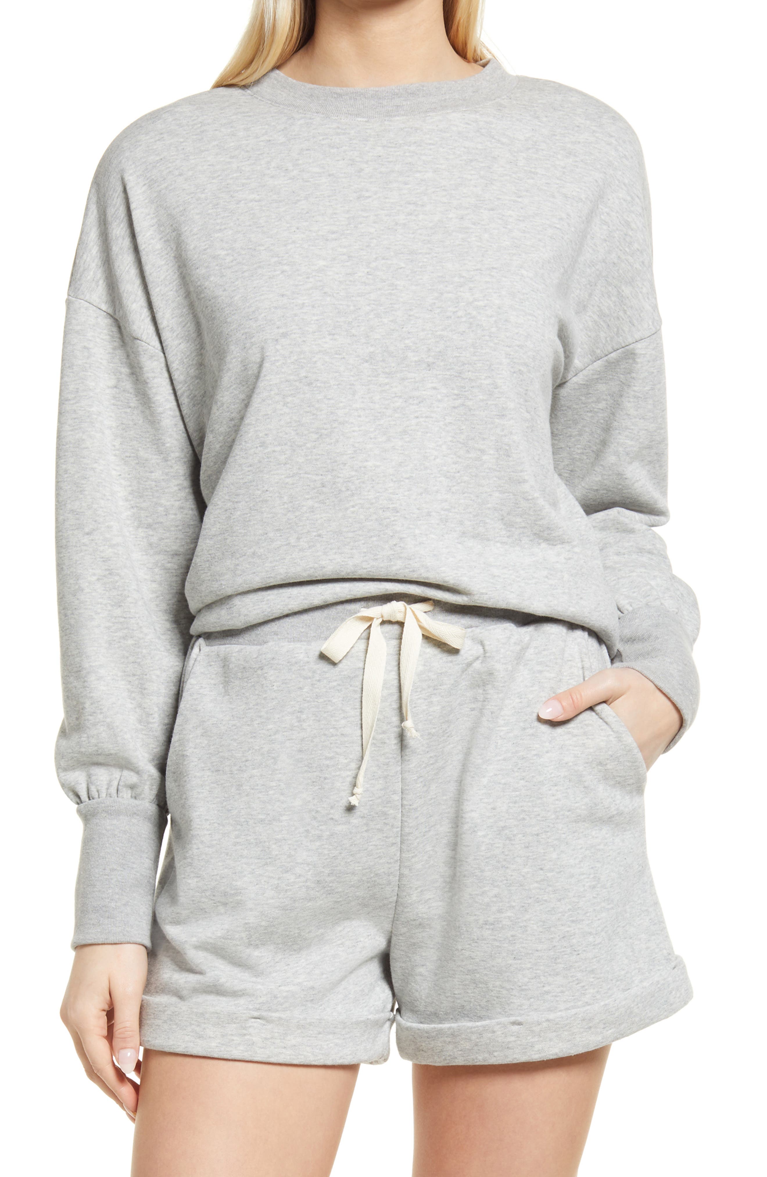grey womens sweatshirt
