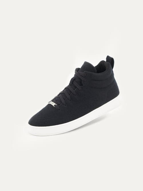 Gobi Mongolian Cashmere Cashmere High-top Sneakers In Black