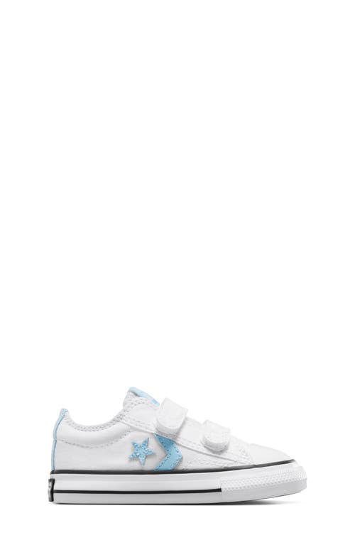 Shop Converse Kids' Star Player 76 Easy-on Sneaker In White/true Sky