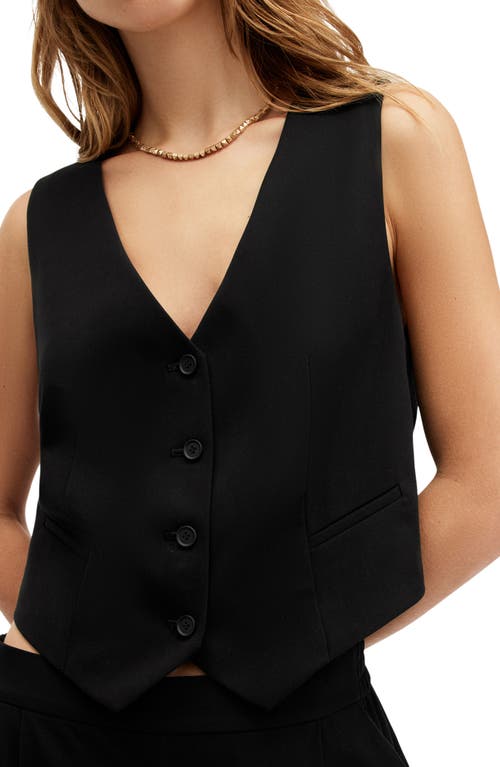 Shop Allsaints Aleida Lightweight Vest In Black