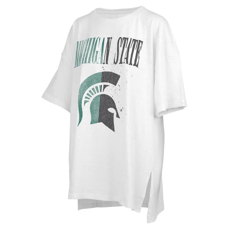 Shop Pressbox White Michigan State Spartans Lickety-split Oversized T-shirt