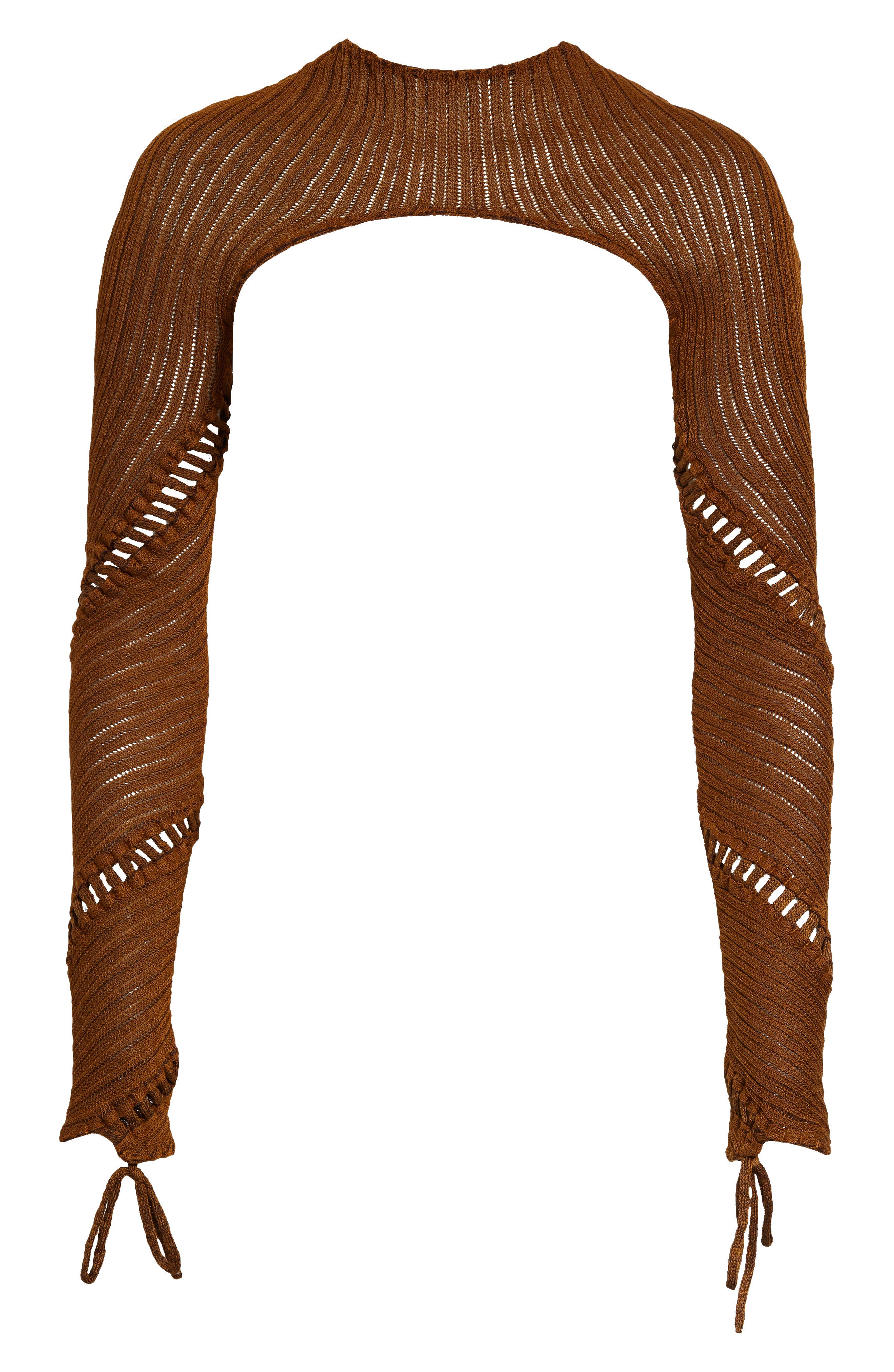 Isa Boulder Spiral Cotton Shrug Sweater 