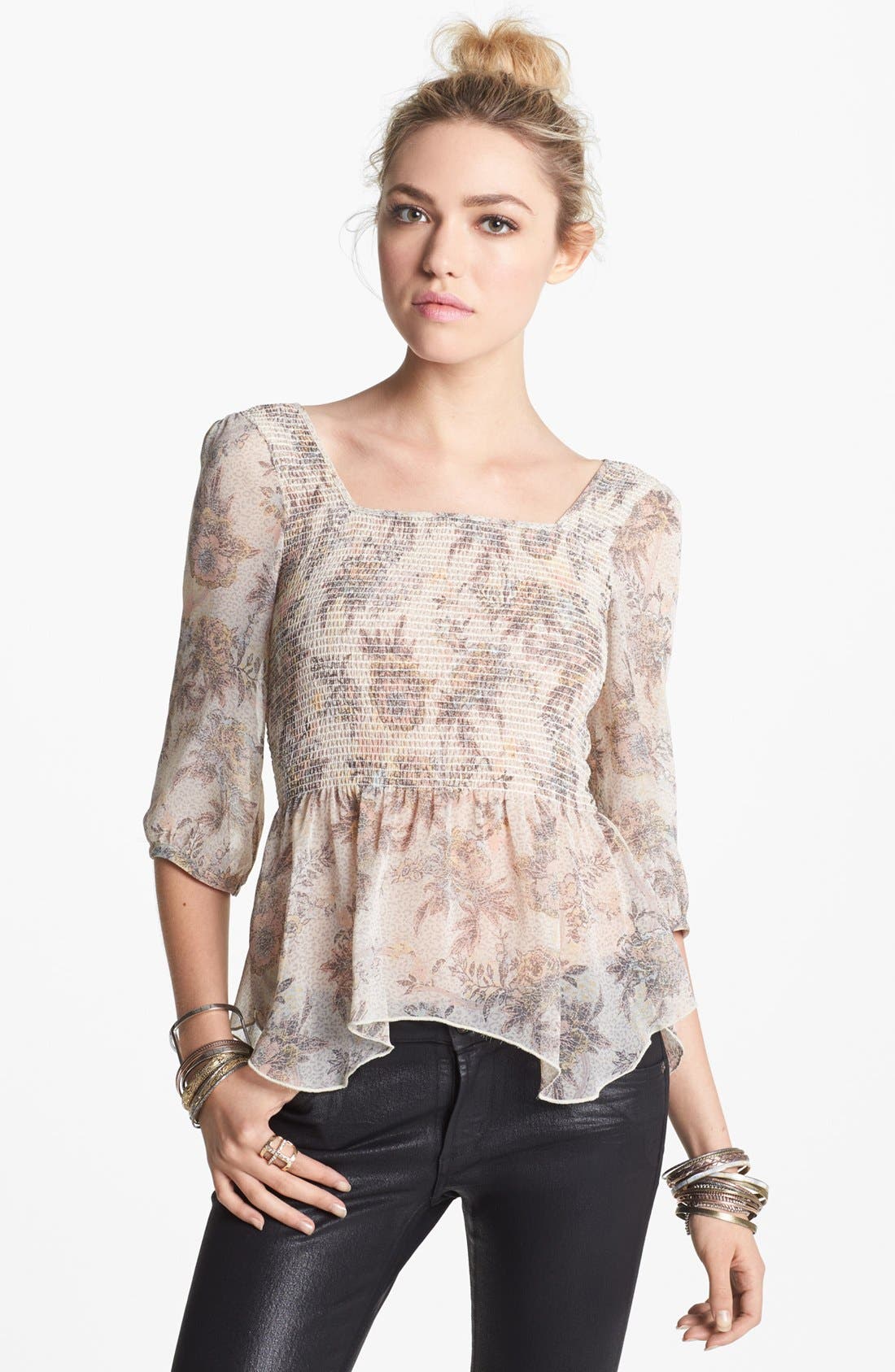 free people smocked top