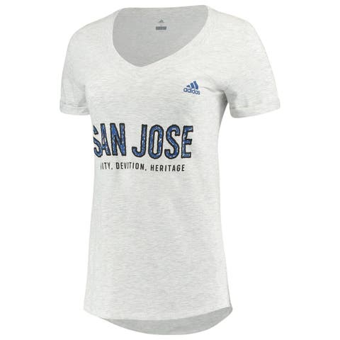 Women's adidas Gray San Jose Sharks Reverse Retro Creator T-Shirt