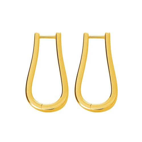 Shop Lucy Quartermaine Petal Hoops In Gold