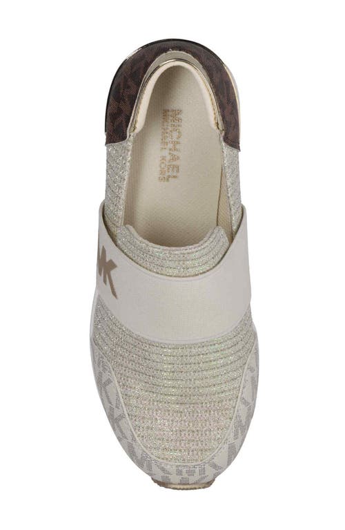 Shop Michael Michael Kors Kids' Neo Flex Wedge Sneaker In Vanilla