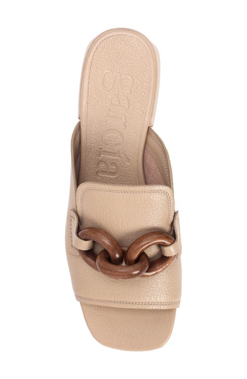 Pedro Garcia Enna Slide Sandal In Taupe Petitgrain