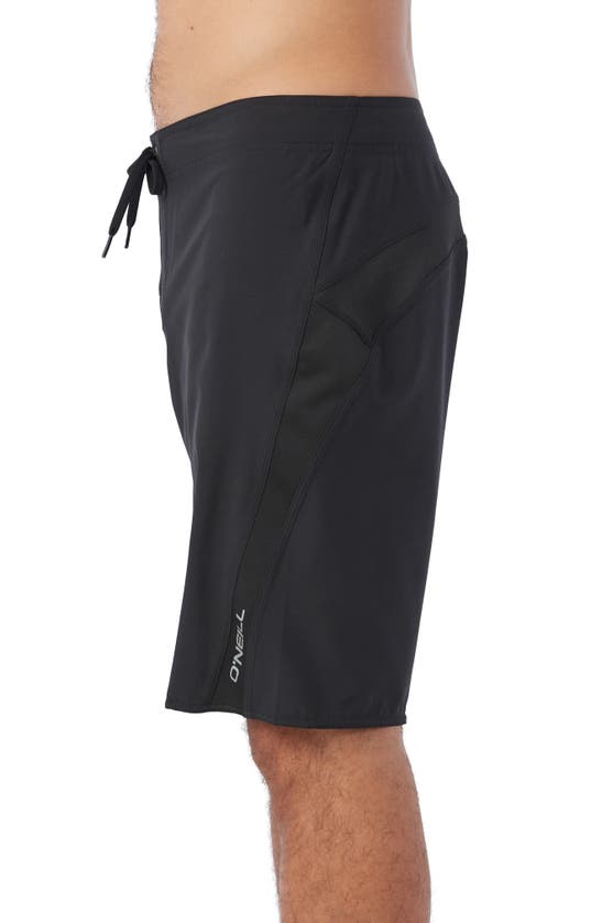 O'neill Superfreak Solid 21 Water Resistant Swim Trunks In Black
