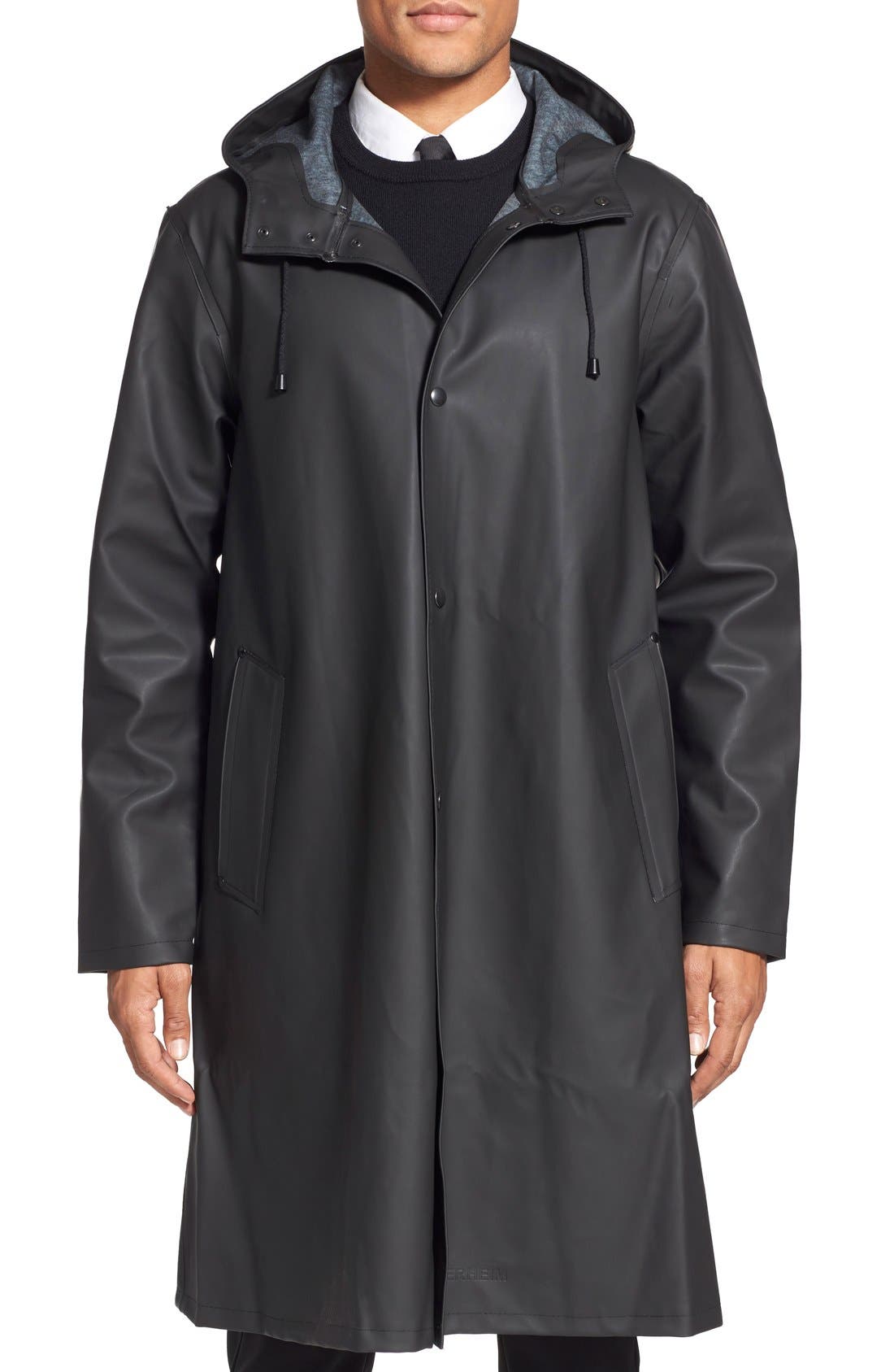 Stutterheim 'Mosbacke' Coated Longline Raincoat Nordstrom