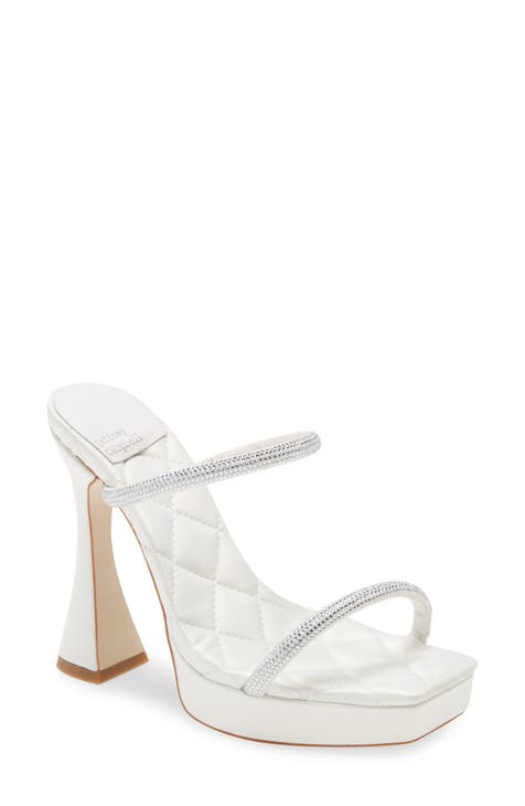 Double C High Heel White Lambskin main image 0