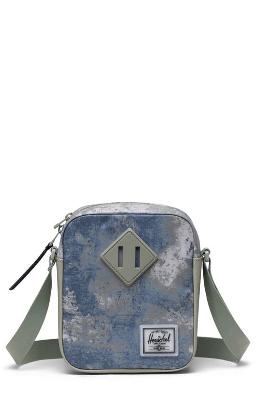 Herschel Supply Co. Heritage Water Resistant Recycled Polyester Crossbody Bag in Seagrass Bowen Birch at Nordstrom
