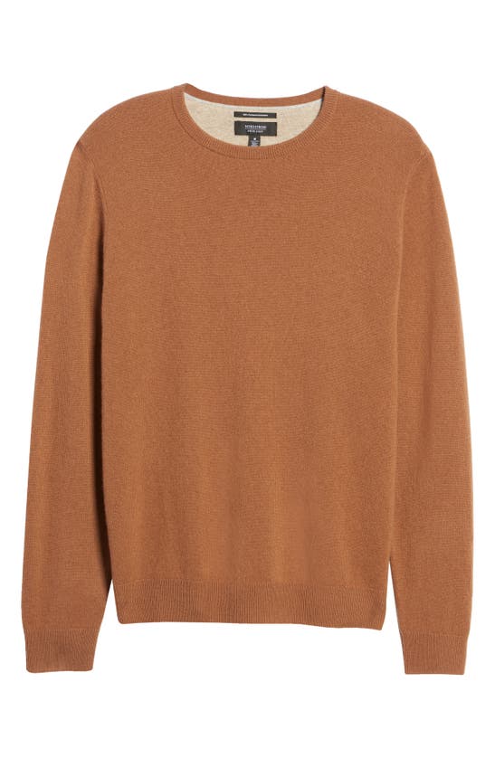 Nordstrom Cashmere Crewneck Sweater In Brown Kona