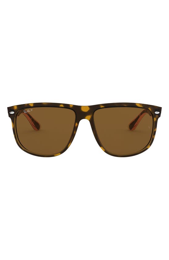 RAY BAN RAY-BAN HIGHSTREET 60MM POLARIZED FLAT TOP SUNGLASSES