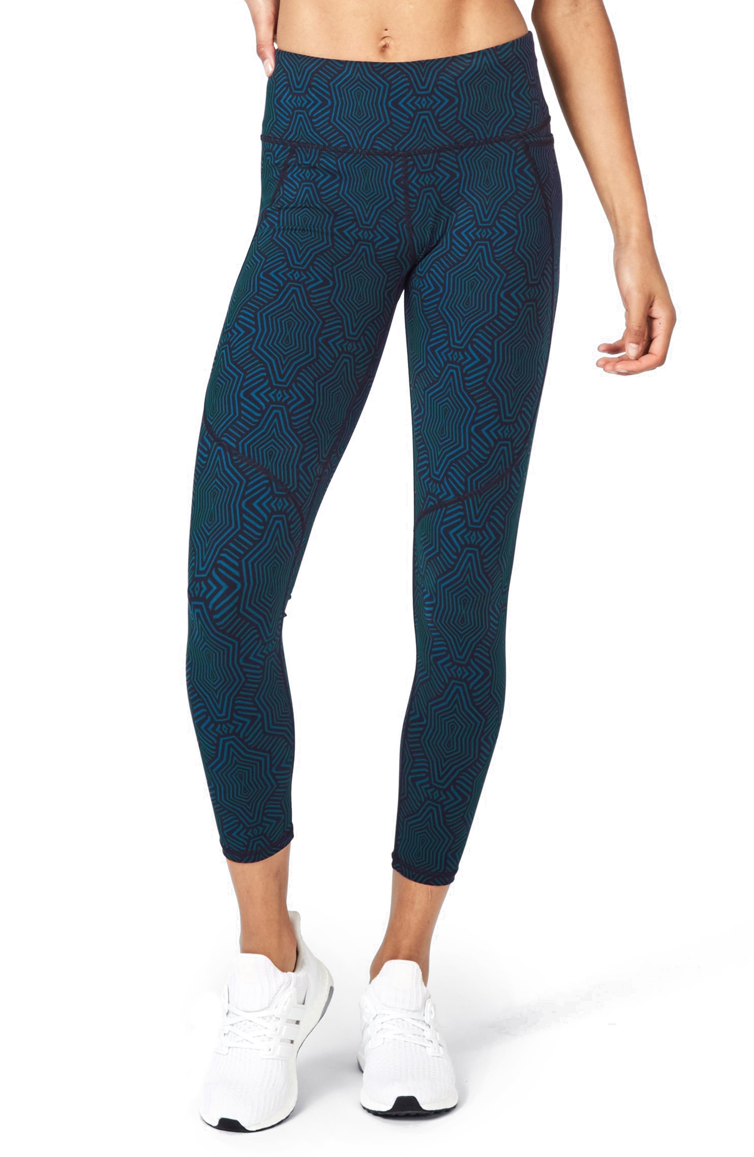 Sweaty Betty Zero Gravity High-waisted Glitter Running Leggings - Blue