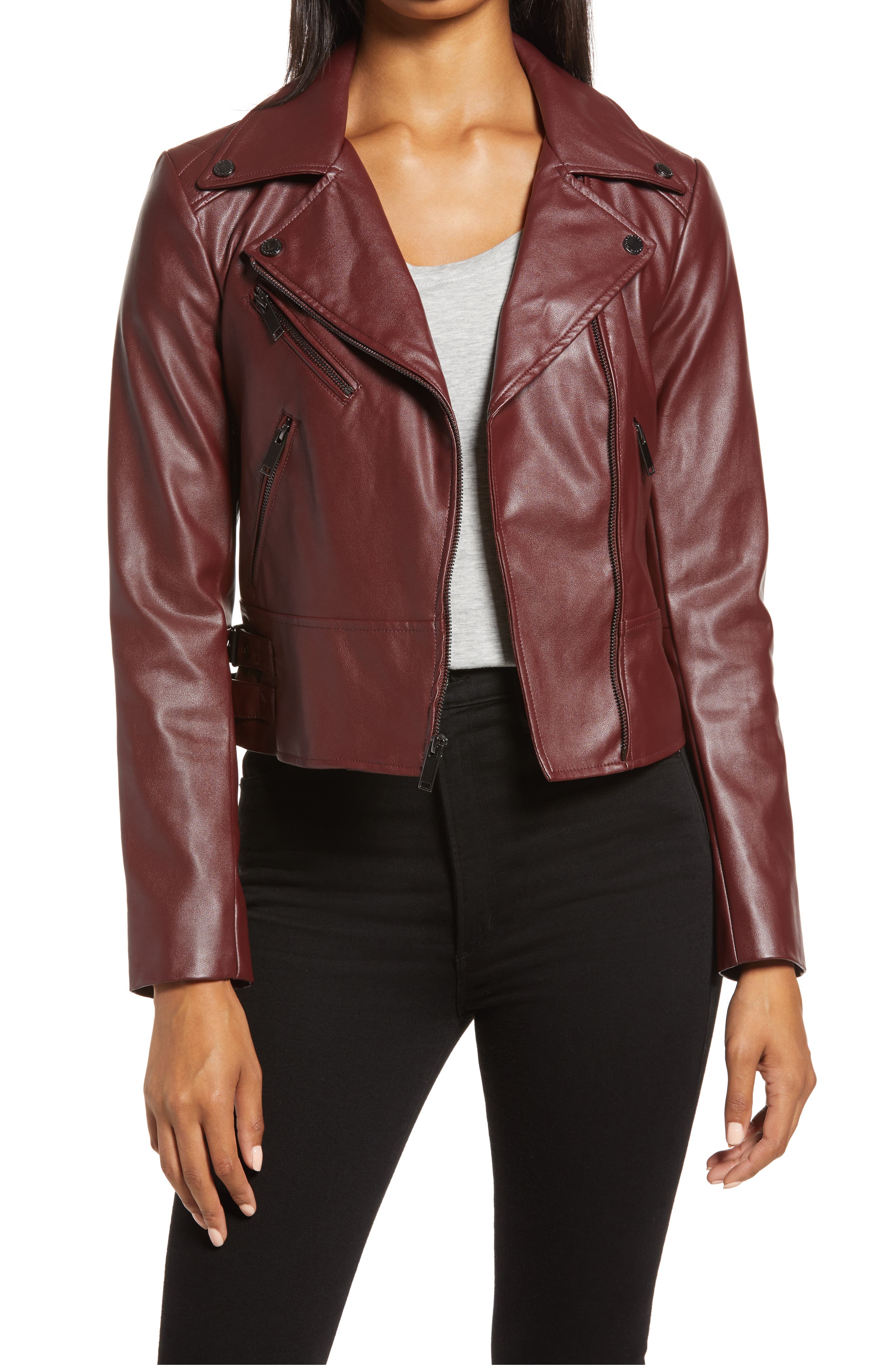 french connection faux leather jacket