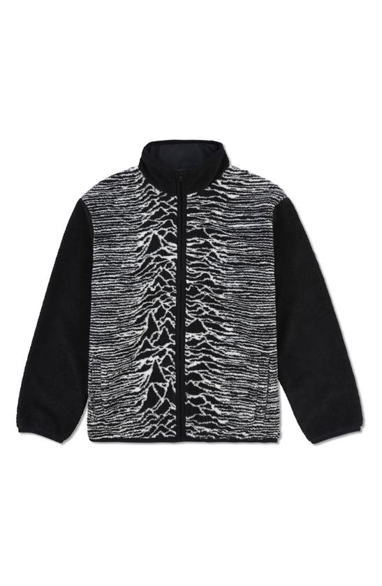 Shop Pleasures X Joy Division Disorder Fleece Jacket In Black