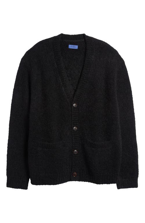 Shop Saturdays Surf Nyc Saturdays Nyc Michael Shaggy Mohair & Wool Blend Cardigan In Black