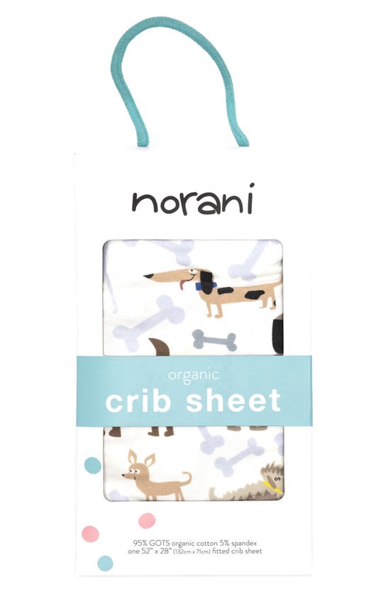 Shop Norani Crib Sheet In Brown/ Grey