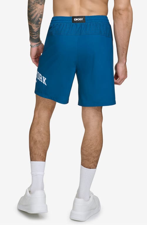 Dkny Ny Core Volley Swim Trunks In Poseidon