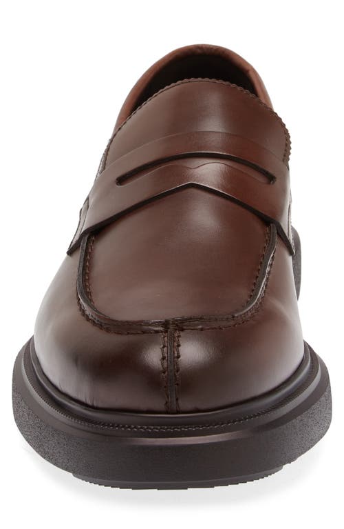 Shop Stuart Weitzman Alvin Penny Loafer In Brown