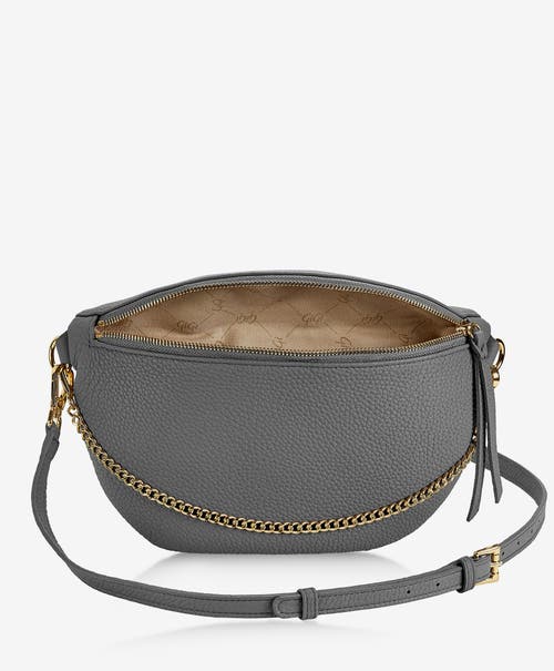 Gigi New York Beck Sling Leather Crossbody Bag In Graphite