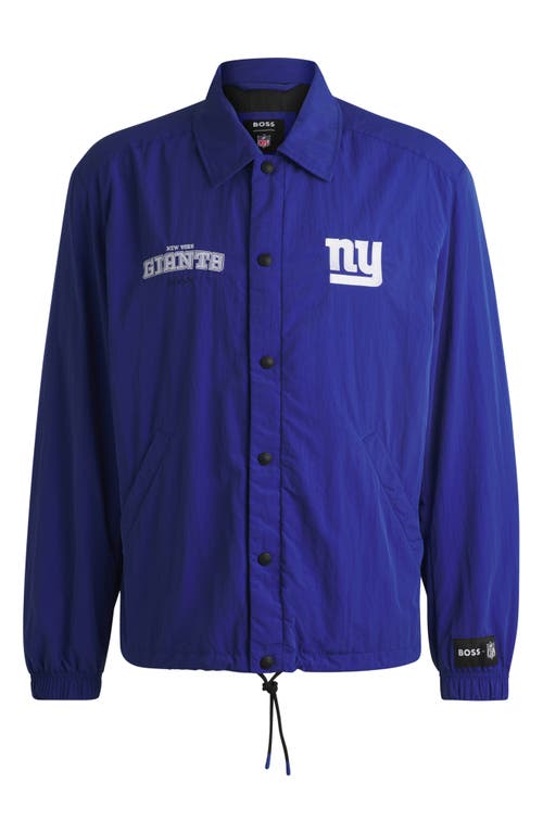 Shop Hugo Boss Boss X Nfl Otto Jacket In New York Giants