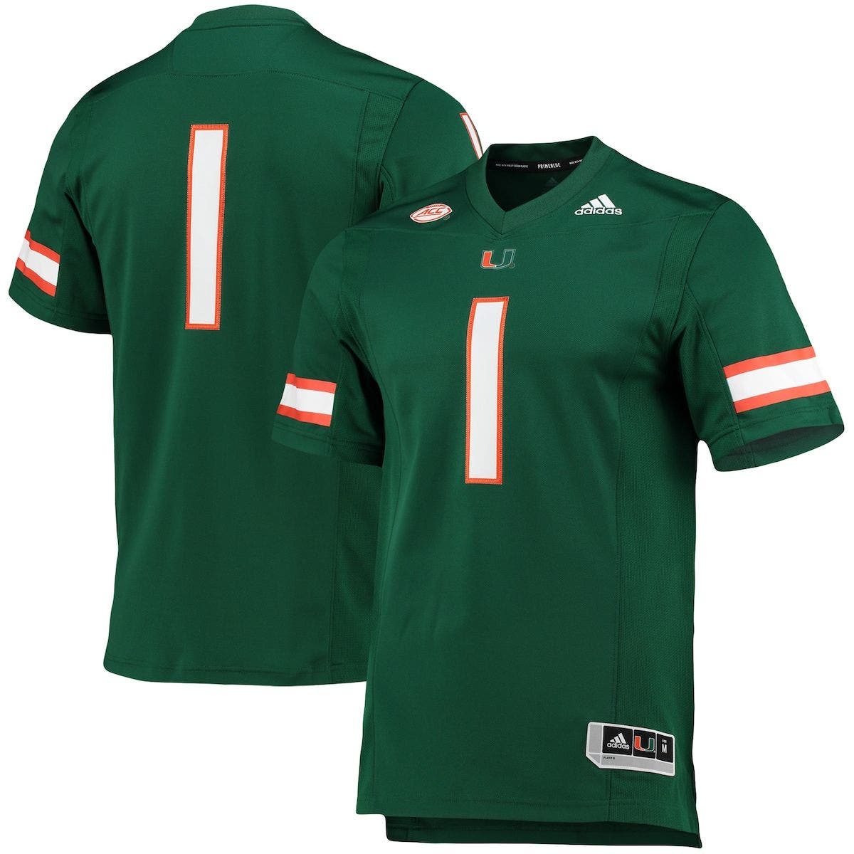 miami hurricanes green jersey