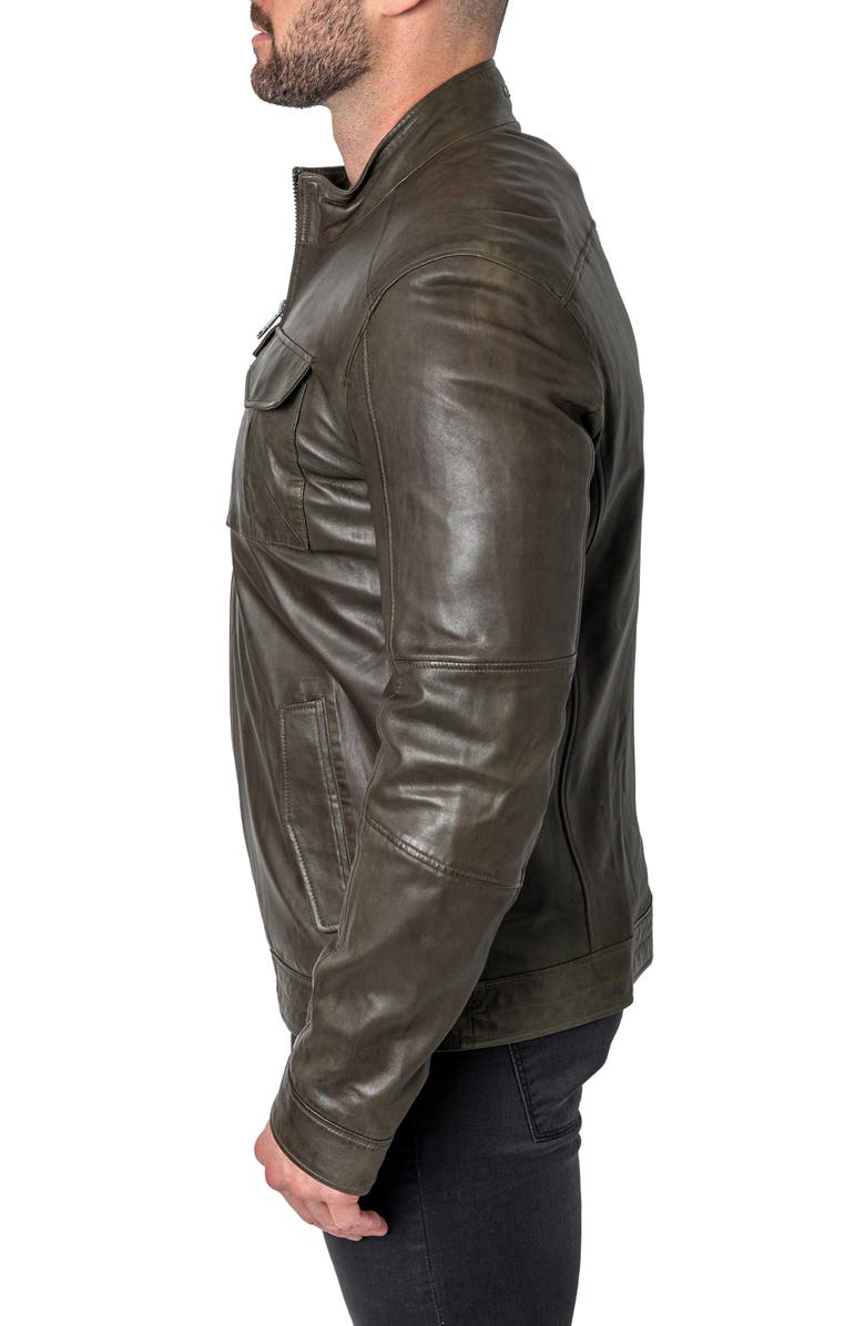 Maceoo Olive Green Leather Jacket | Nordstrom