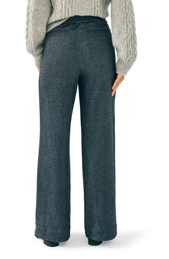 Faherty Dream Flannel Trouser Pants In Mountain Charcoal