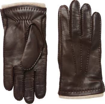 Cashmere Lined Leather Gloves