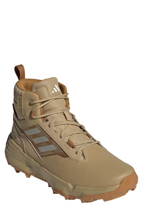 Adidas Originals Adidas Unity Rain Rdy Mid Hiking Shoe In Beige Tone/ecru Tint/mesa